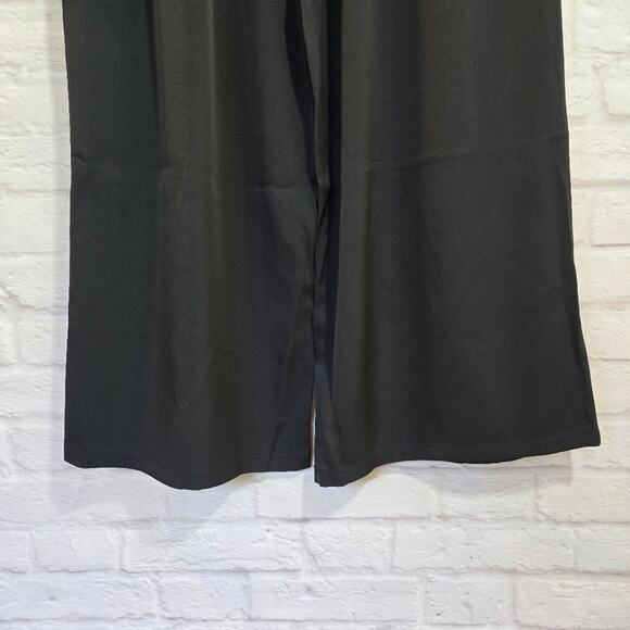 W Area Stars Womens Black Wide Leg Flare Trouser Pants NWT Size XL Flowy Cool - Picture 7 of 9